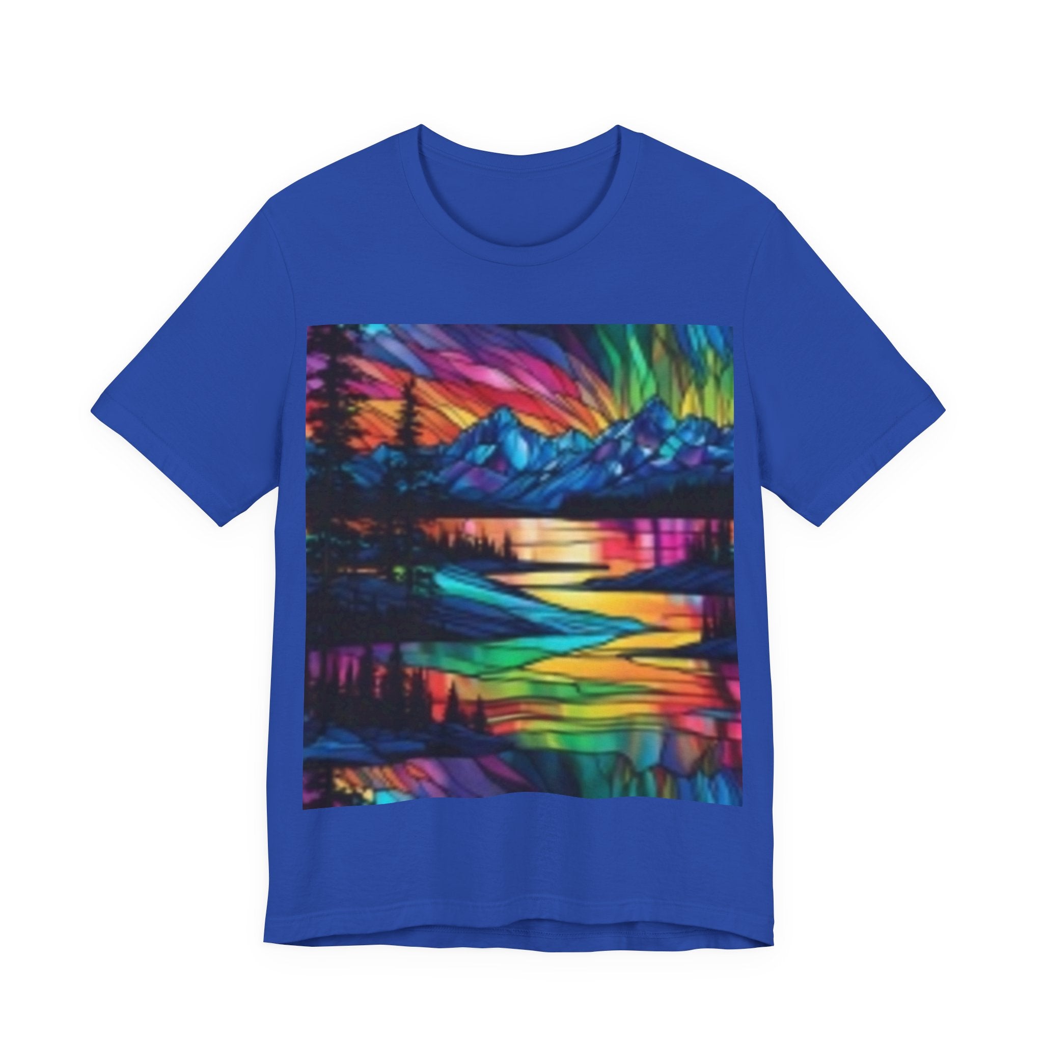 Colorful Sunset Landscape T-shirt Splashy Colors