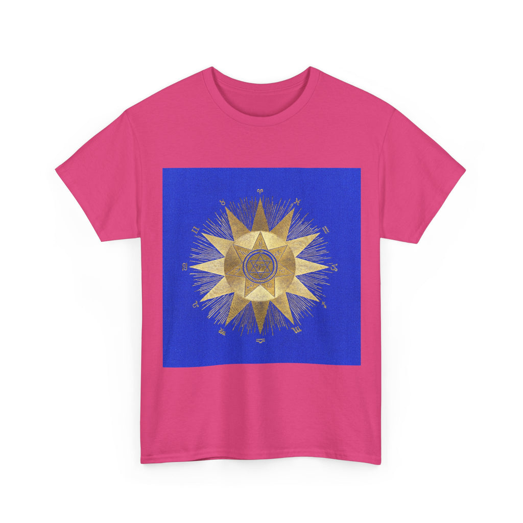 Gold Sunburst Compass T‑Shirt — Nautical Star Graphic Tee