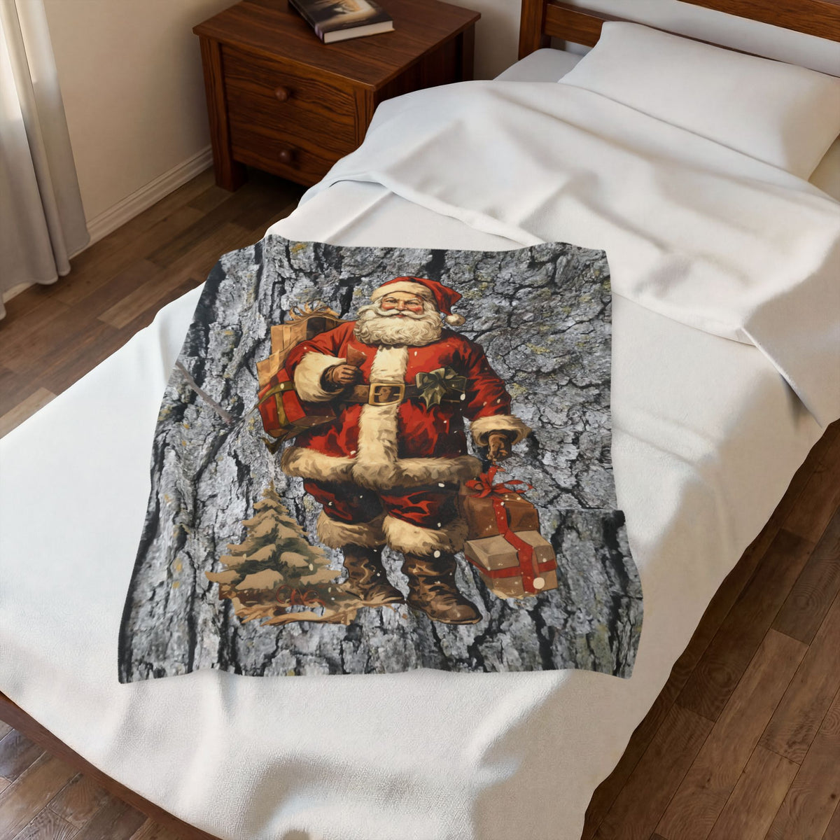 Santa Claus Plush Velveteen Blanket
