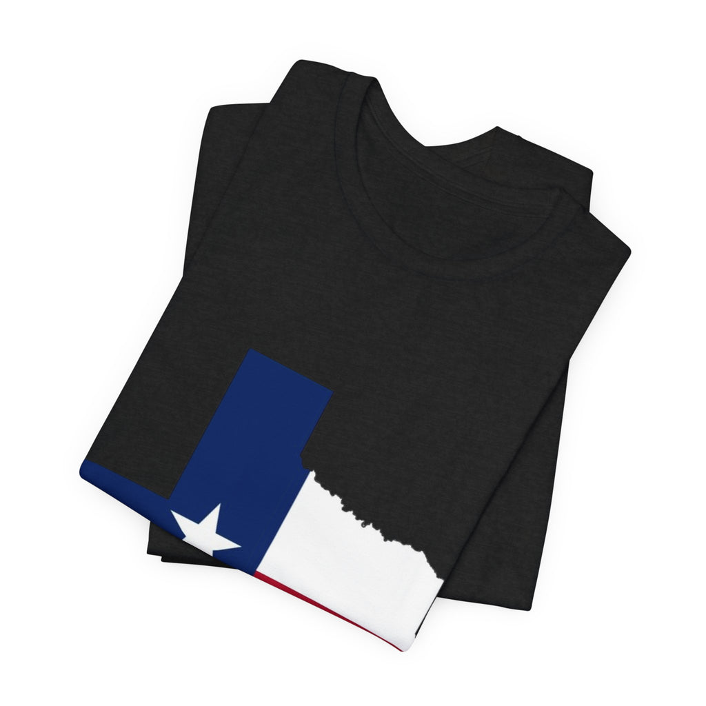 Texas Flag T-Shirt — Texas State Outline with Lone Star