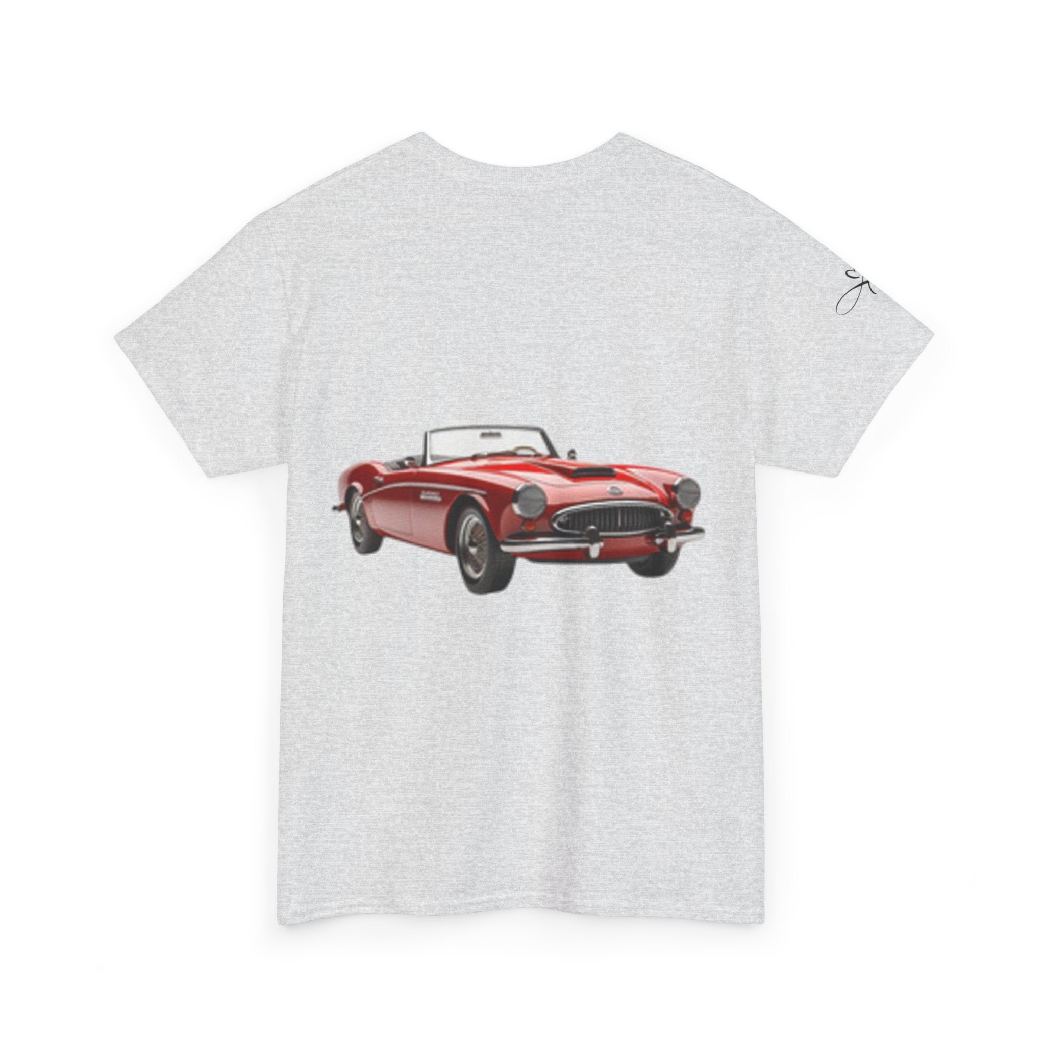 Pinup Girl Graphic T-shirt & Fast Car — Retro 1950s Bathing Beauty T-Shirt