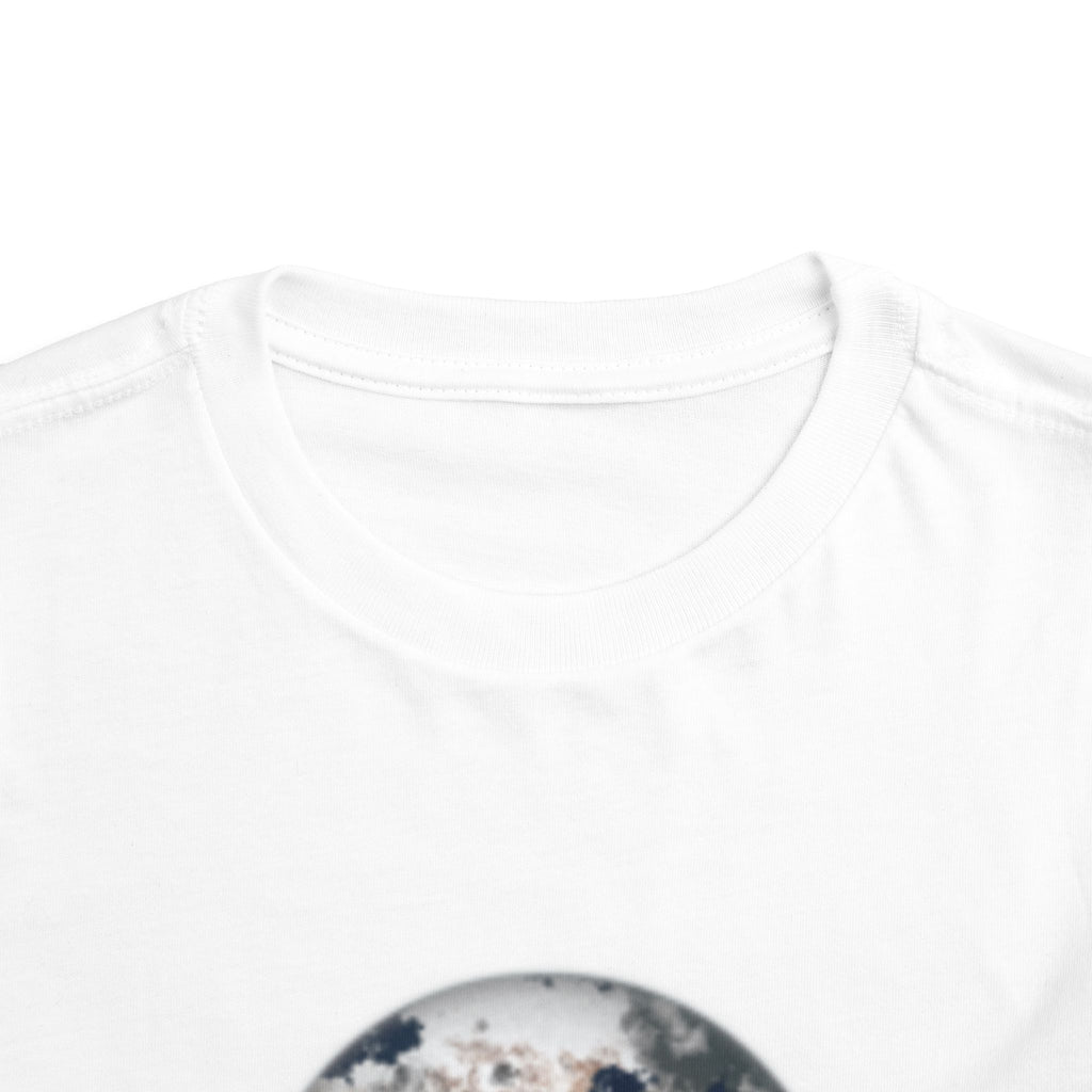 Toddler Tee with Earth Globe & Earth Facts Graphic — Kids Space & Nature Shirt
