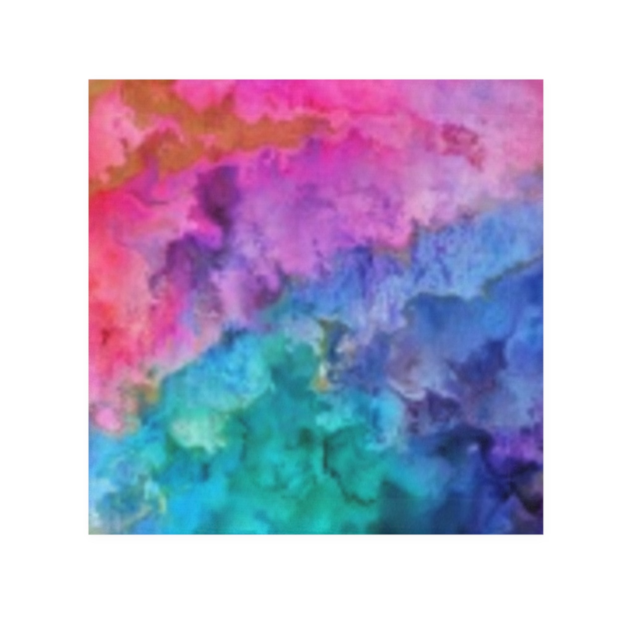 Colorburst Watercolor Face Towel