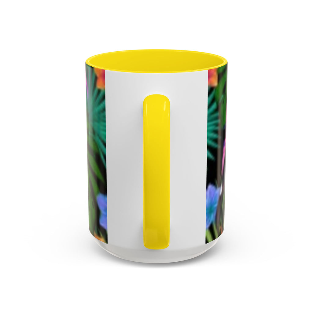 Tropical Floral Coffee Mug — Colorful Paradise Accent Mug (11/15 oz)