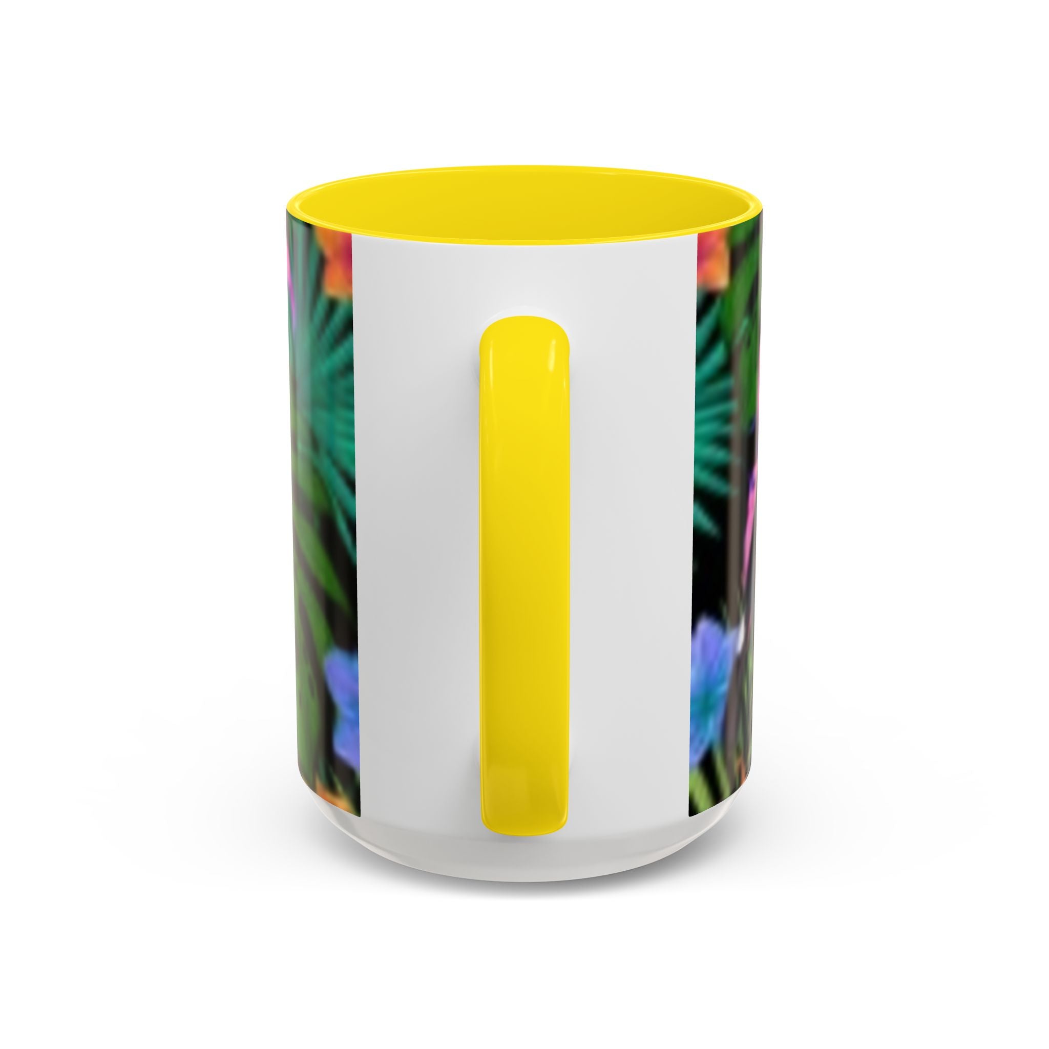 Tropical Floral Coffee Mug — Colorful Paradise Accent Mug (11/15 oz)