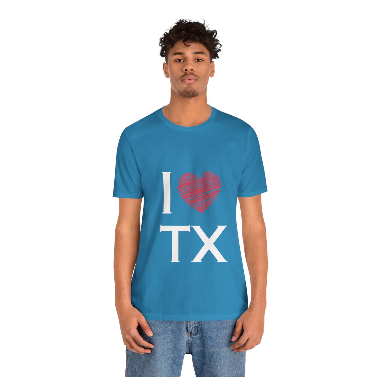 I  Love TX T-Shirt - Texas Love Graphic Tee