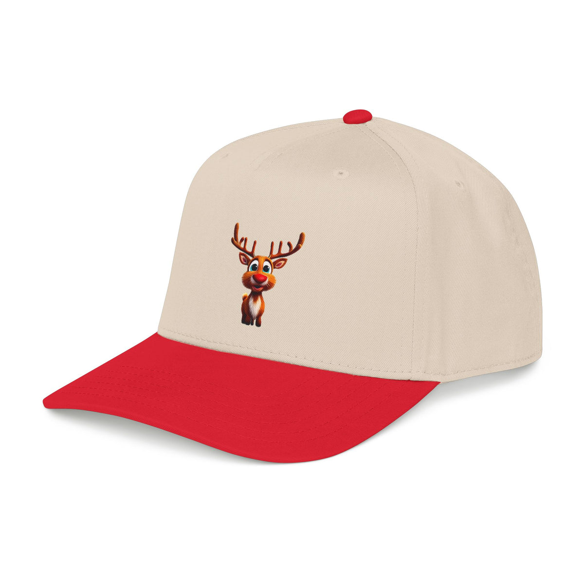 Cute Rudolph Reindeer Baseball Cap — Christmas Holiday Kids & Adult Hat