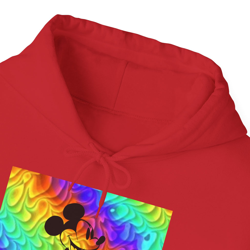 Mickey Mouse Rainbow Colors Unisex Heavy Blend Hooded Sweatshirt Warm & Cozy