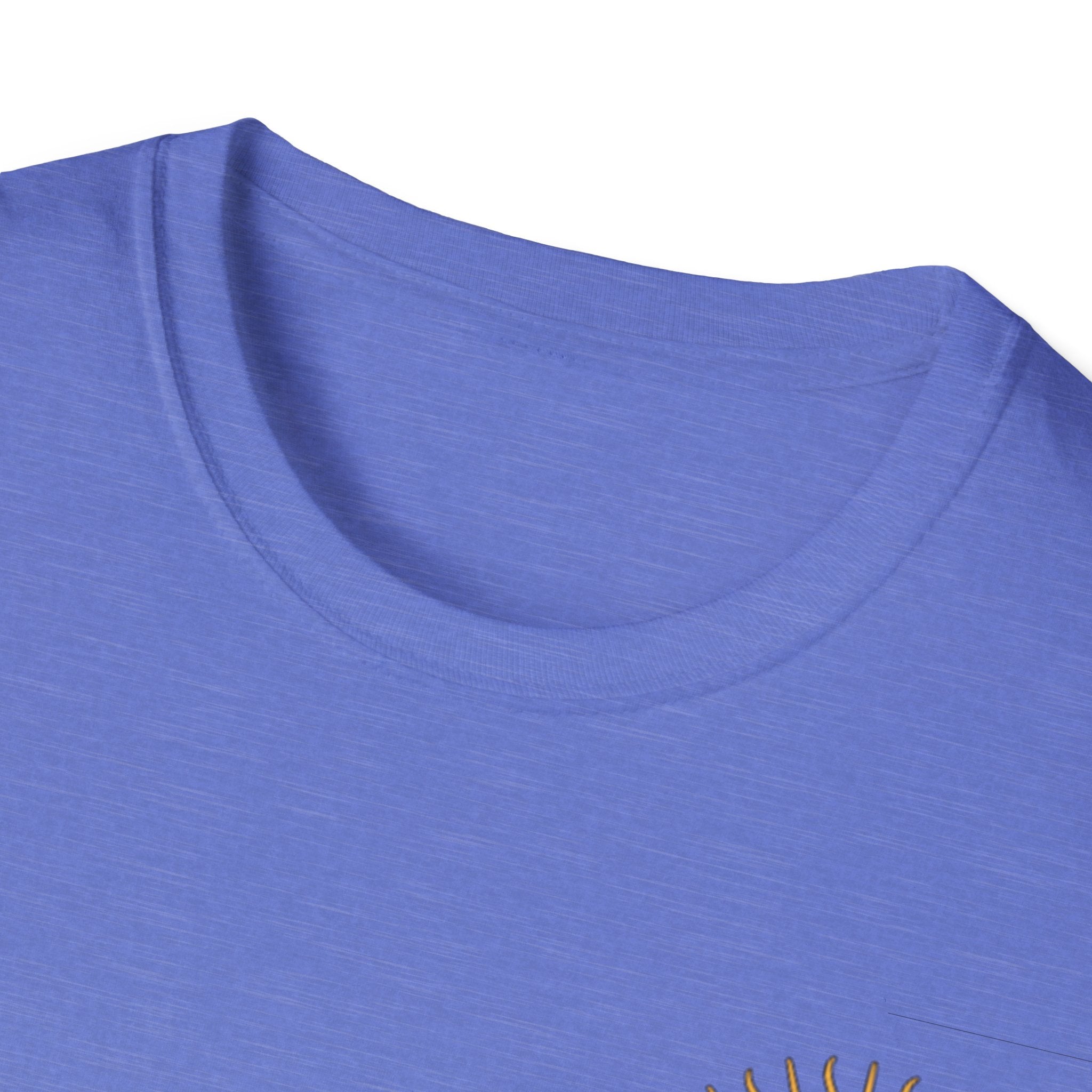 Sun Face Pocket Tee with Abstract Red Fox Back Print