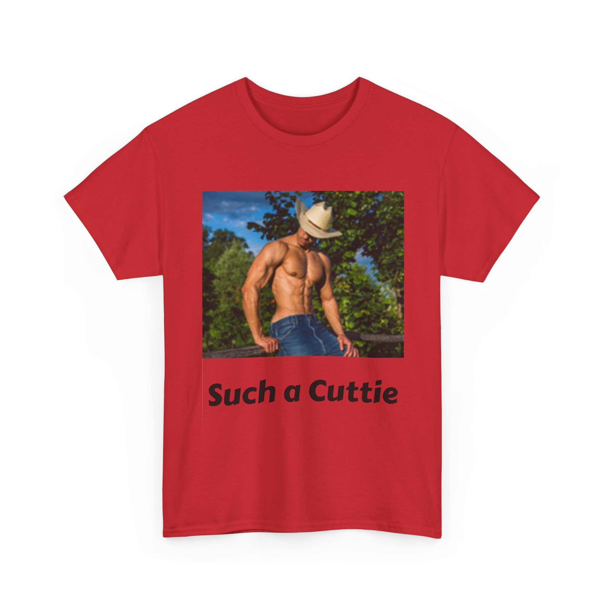 Cowboy with Muscles Not Wearing Shirt T-shirt