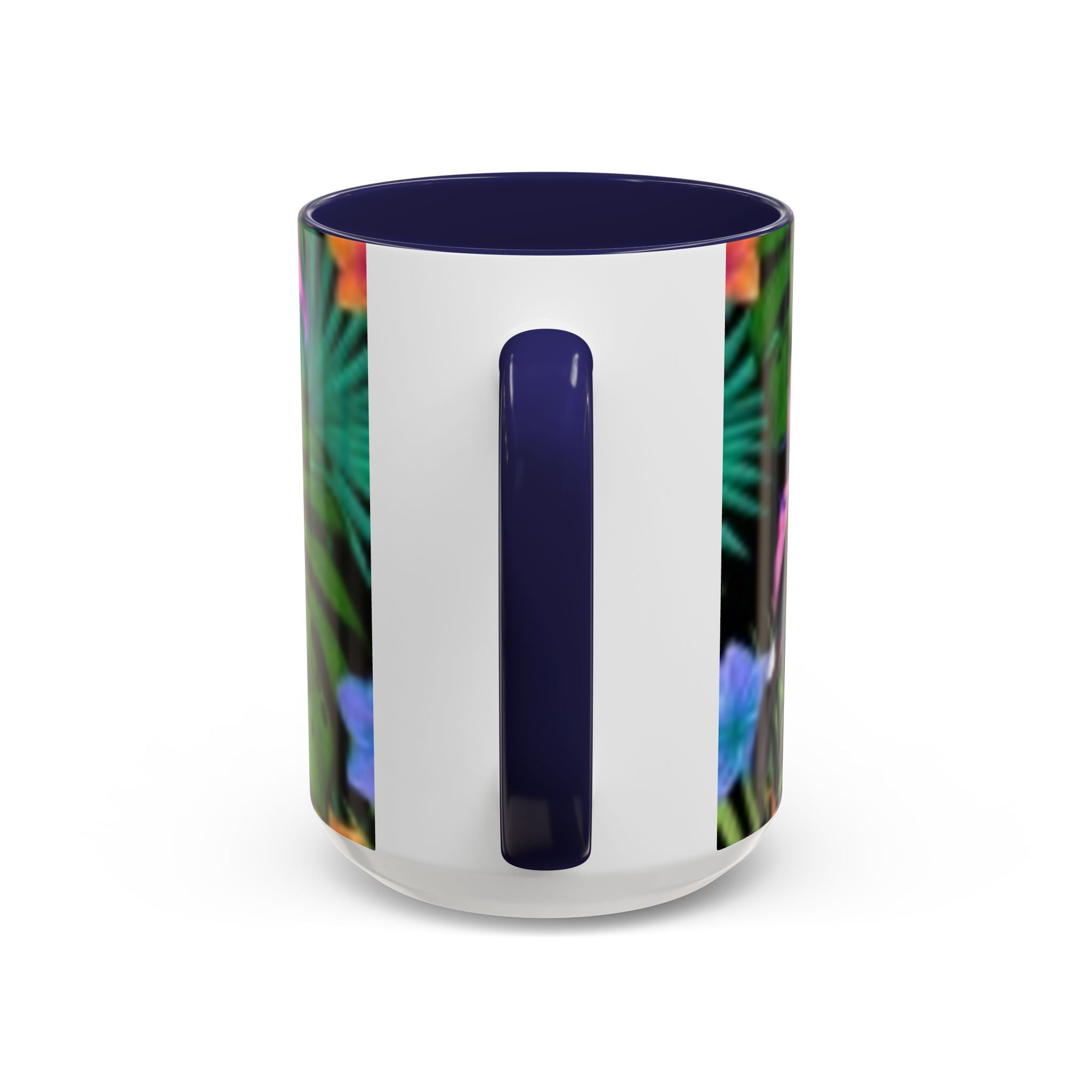 Tropical Floral Coffee Mug — Colorful Paradise Accent Mug (11/15 oz)