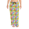 Women's Emoji Print Lounging Pants — Colorful Smiley Face Lounge Sleepwear