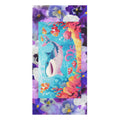 Shark & Coral Beach Towel — Colorful Ocean Cartoon Design