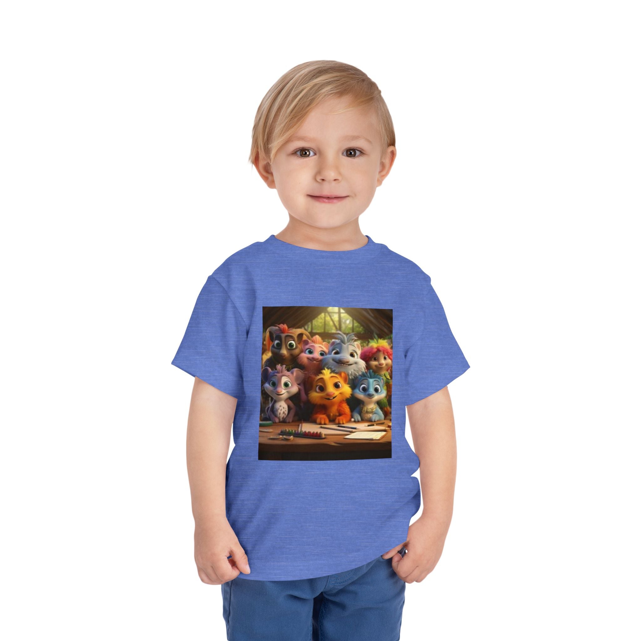 Toddler T-shirt— Cute Cartoon Animal Friends "Friendship" Graphic Shirt