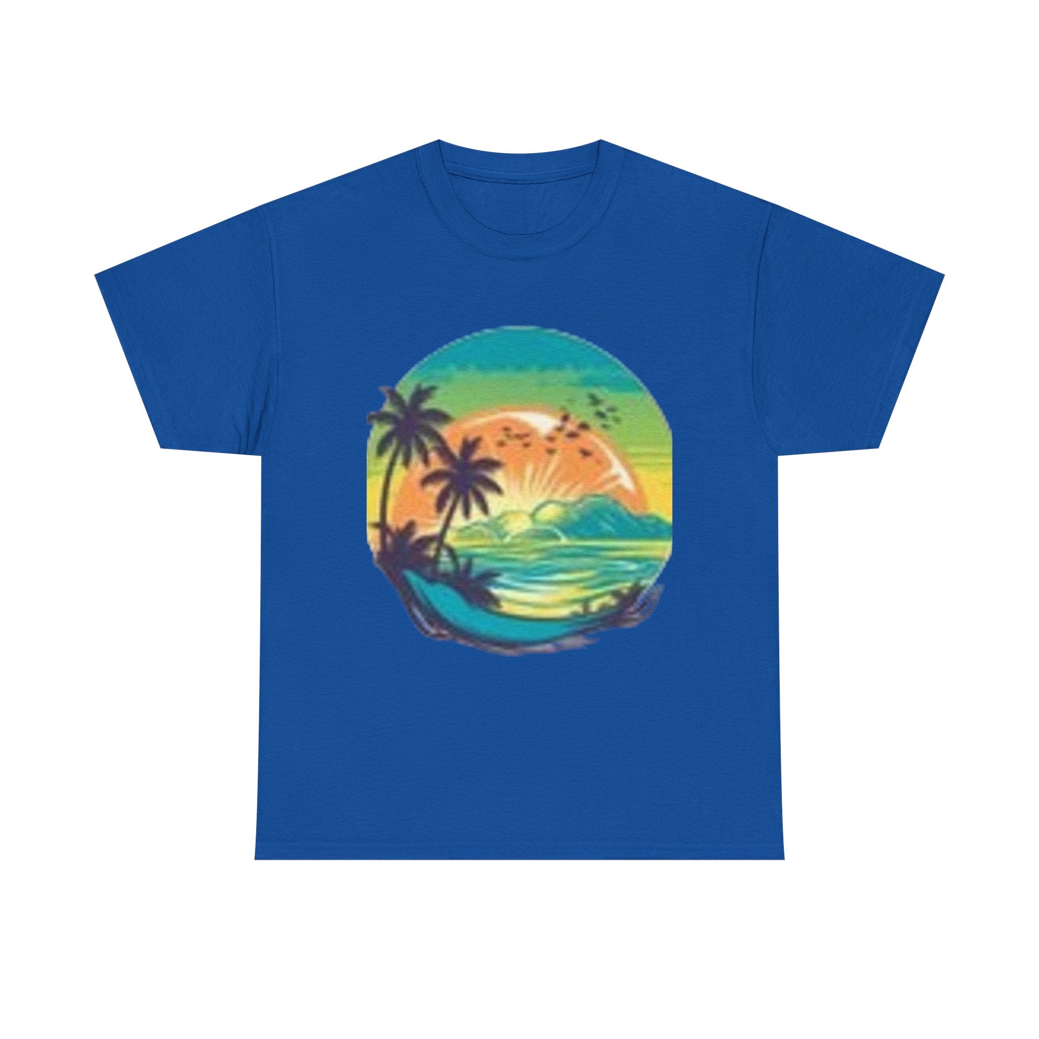 T-Shirt — Tropical Sunset Flamingo Graphic T-shirt