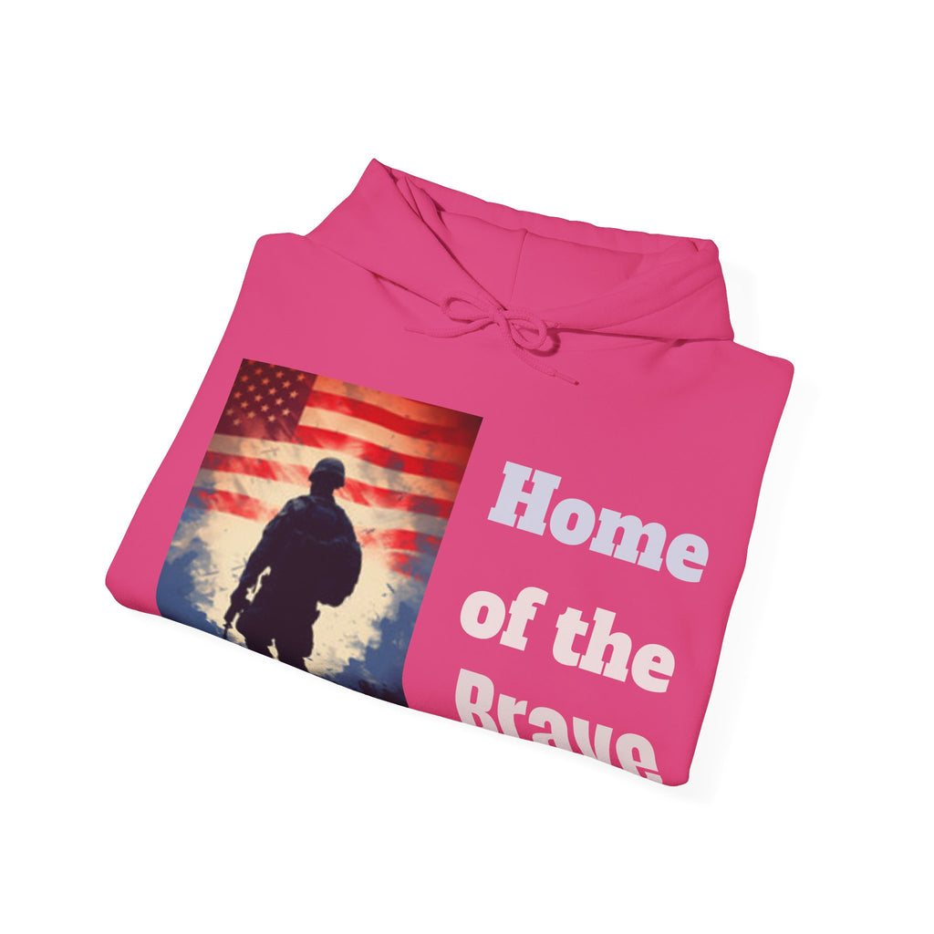 USA Flag Soldier Hoodie — Patriotic American Veteran Pullover