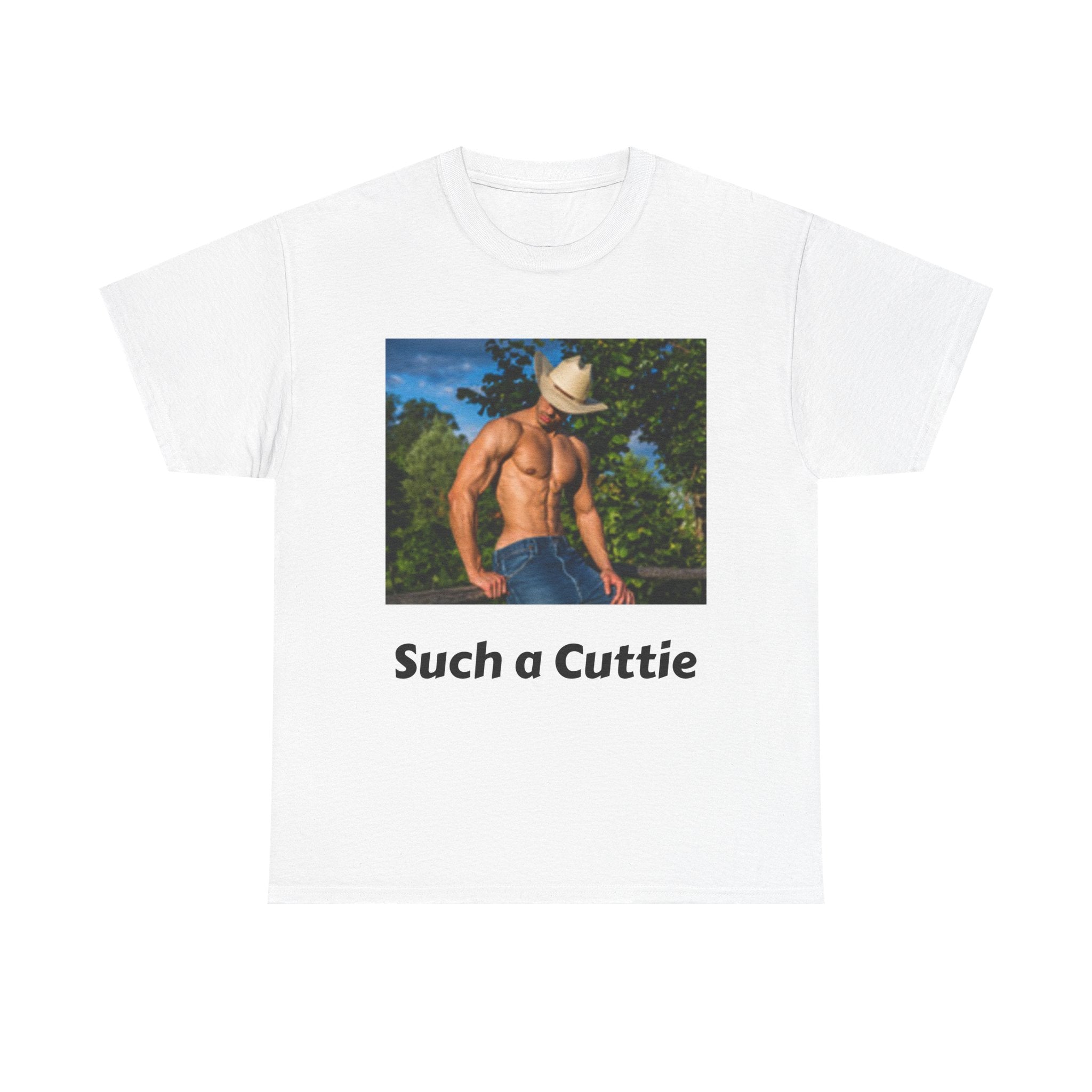 Cowboy with Muscles Not Wearing Shirt T-shirt