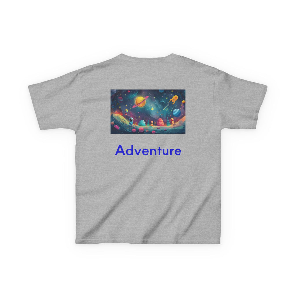 Kids Rocket Space Tee — Colorful Planets & Rocketship Shirt for Young Astronauts