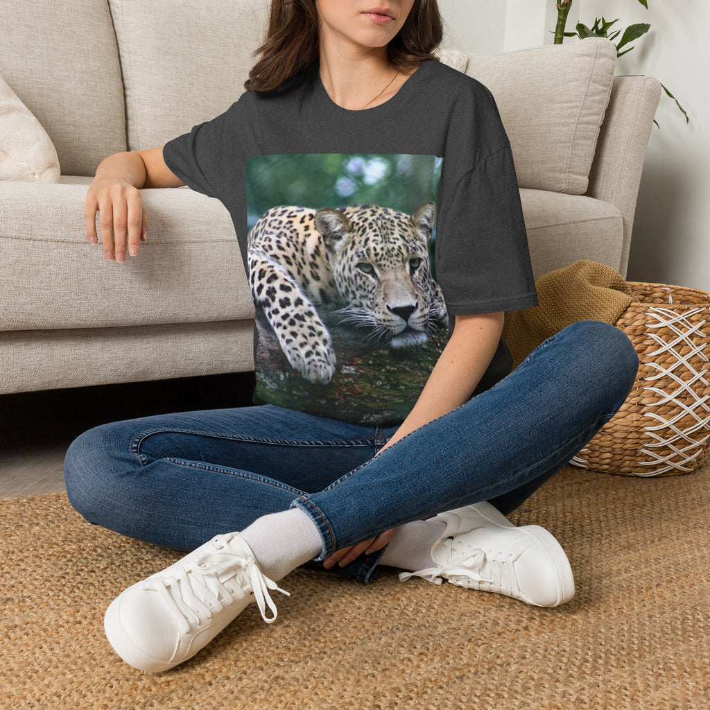 Leopard Gaze T-Shirt — Bold Wildlife Photo Tee