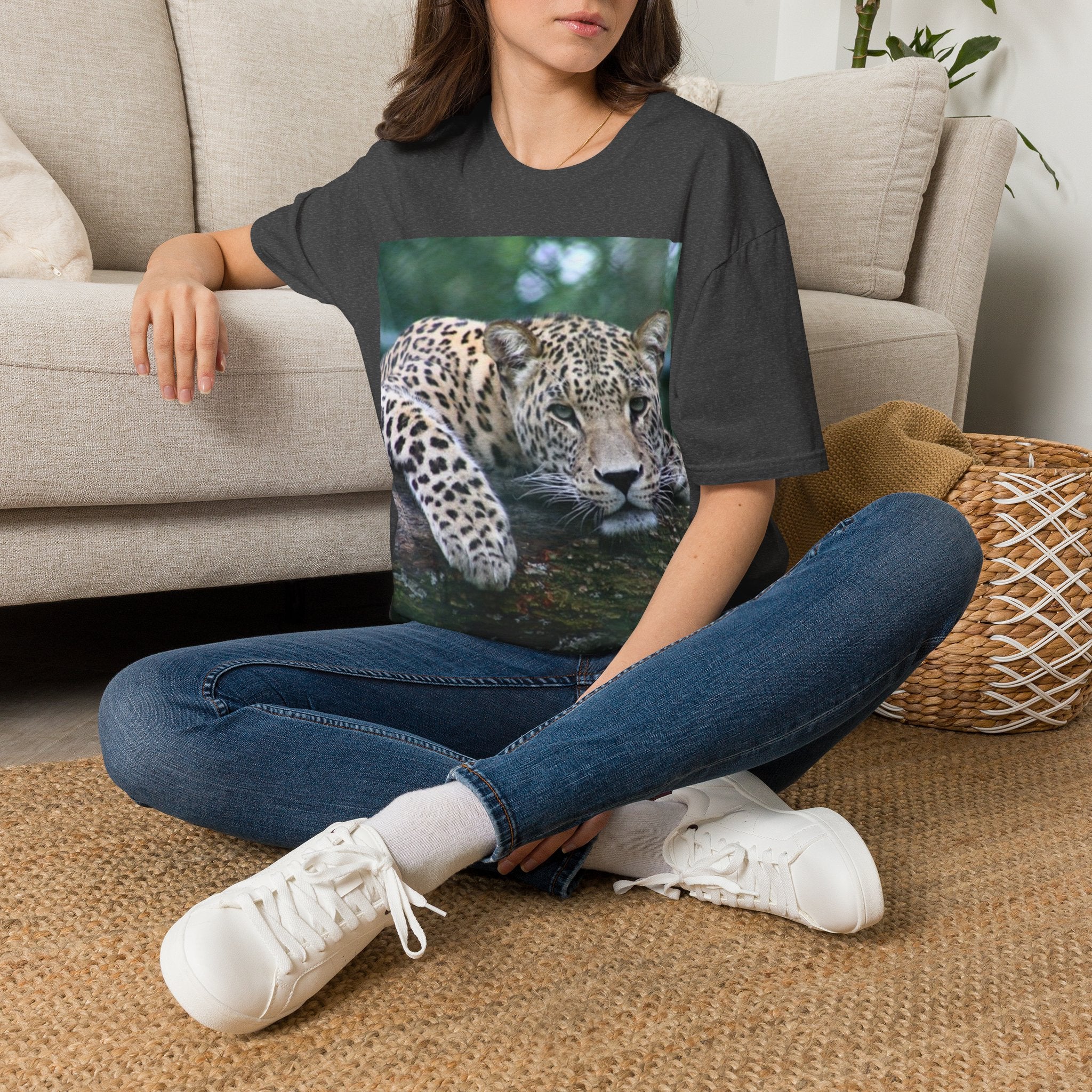 Leopard Gaze T-Shirt — Bold Wildlife Photo Tee