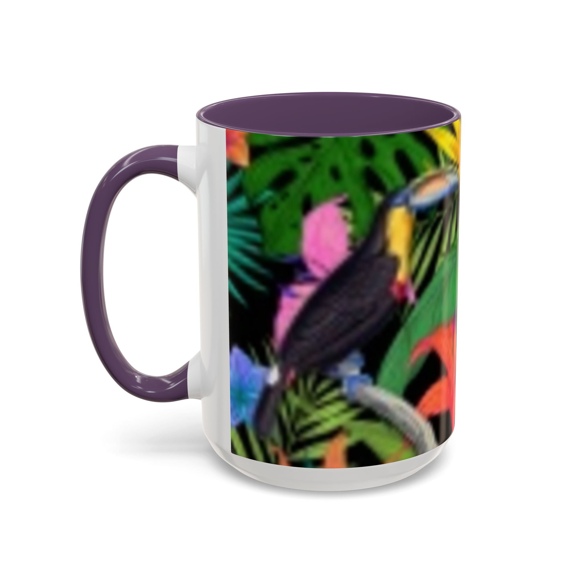 Tropical Floral Coffee Mug — Colorful Paradise Accent Mug (11/15 oz)