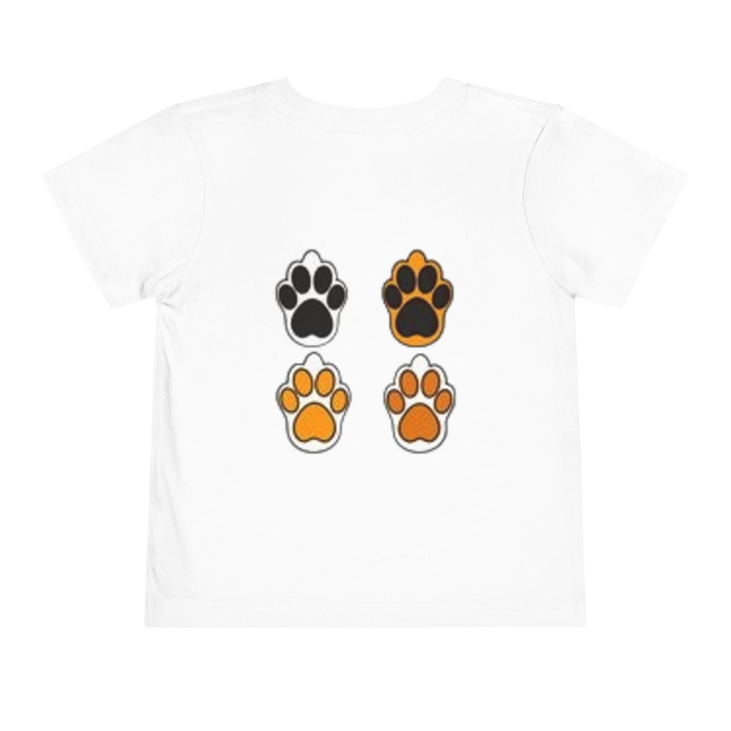 Toddler Tee — Playful Kitten and Fishbowl Graphic