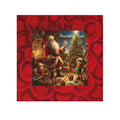Christmas Santa Workshop Face Towel — Festive Holiday Hand & Face Cloth