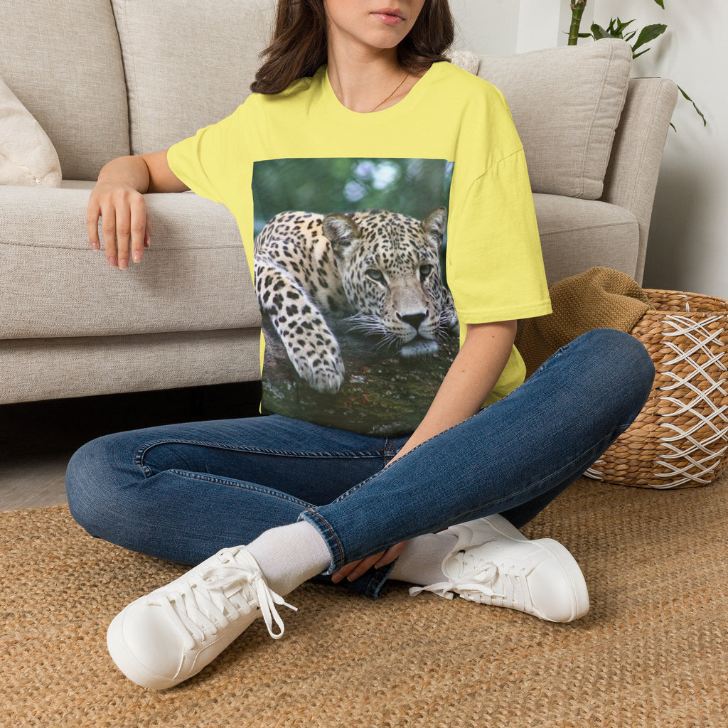 Leopard Gaze T-Shirt — Bold Wildlife Photo Tee