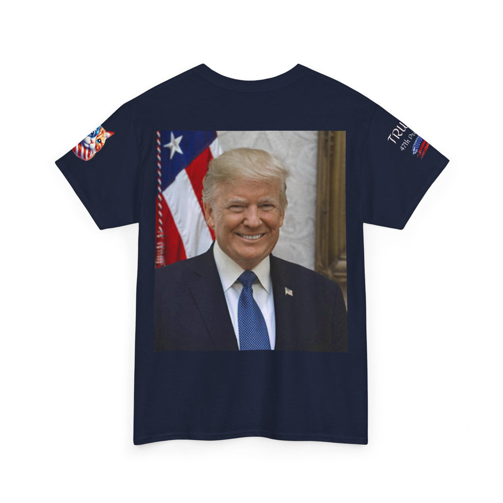 T-shirt patriotique Donald J TRUMP — Poing patriotique drapeau américain