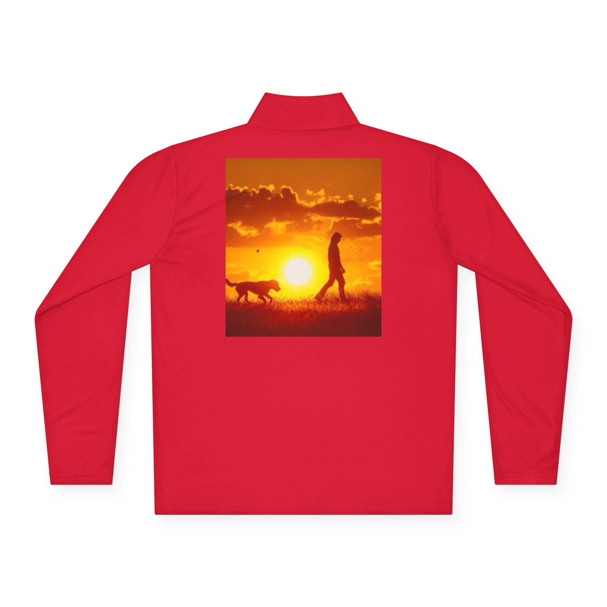 Dog Walk Sunset Quarter-Zip Pullover