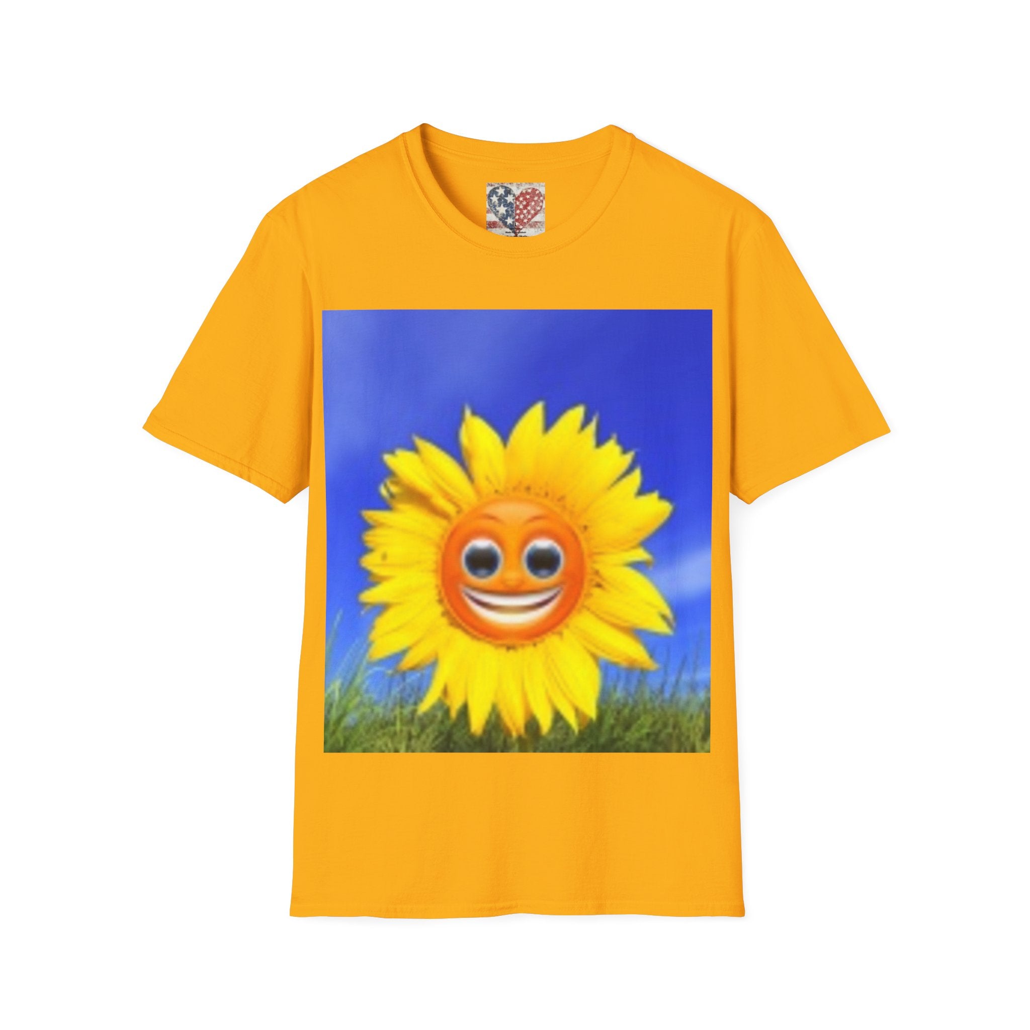 T-shirt Sourire Tournesol — T-shirt graphique floral lumineux et joyeux