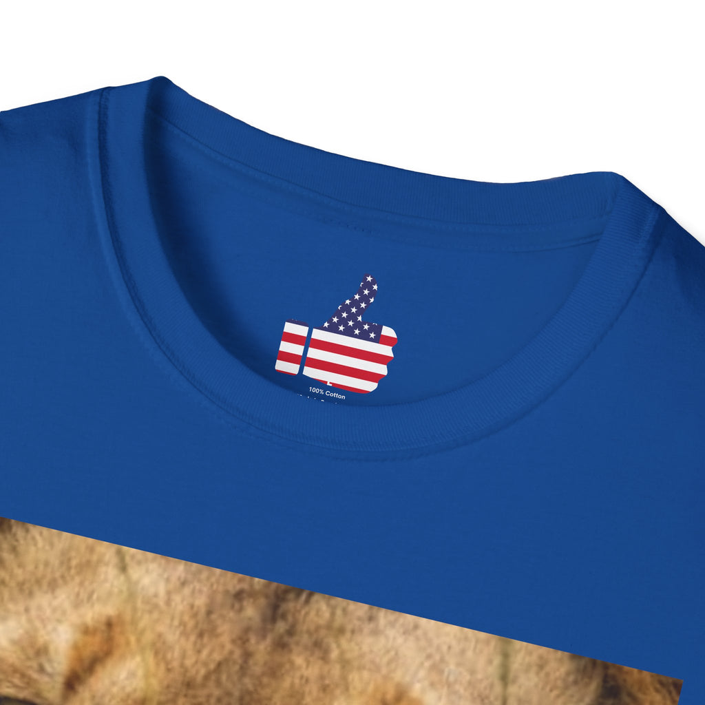 Lion Portrait T‑Shirt — Majestic Lion Face & Pride Photo Tee