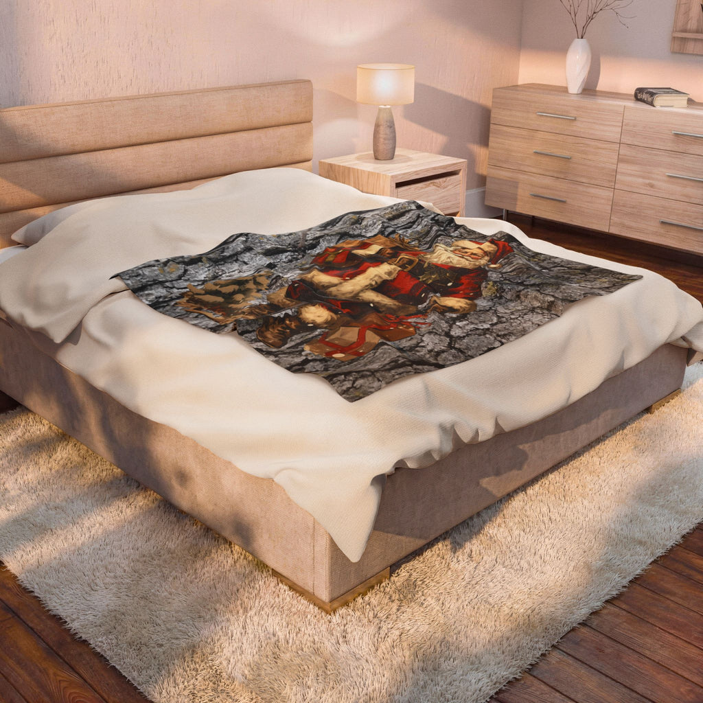 Santa Claus Plush Velveteen Blanket