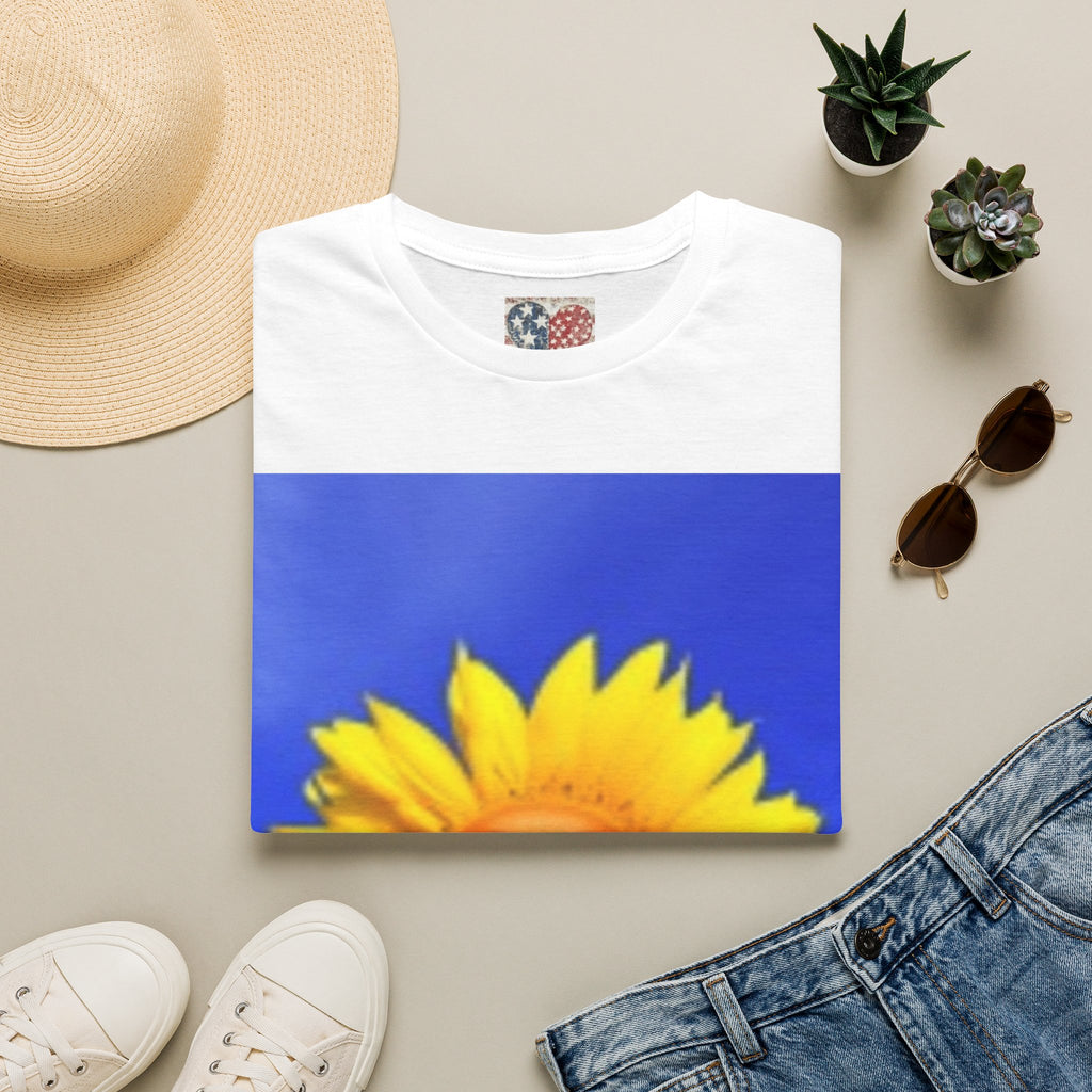 Sunflower Smile T-Shirt — Bright Happy Floral Graphic Tee