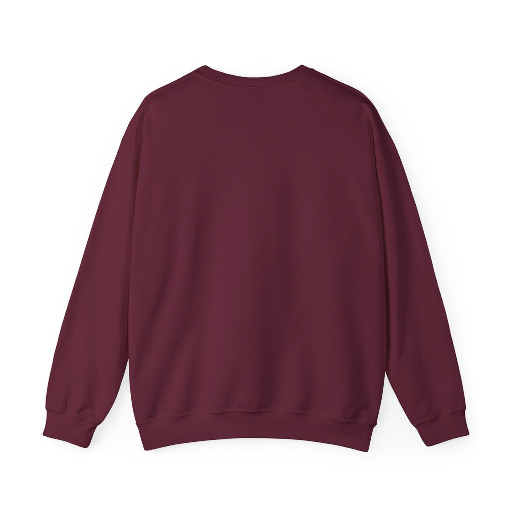 Mermaid & Fox Art Crewneck Sweatshirt — Whimsical Purple Mermaid Illustration
