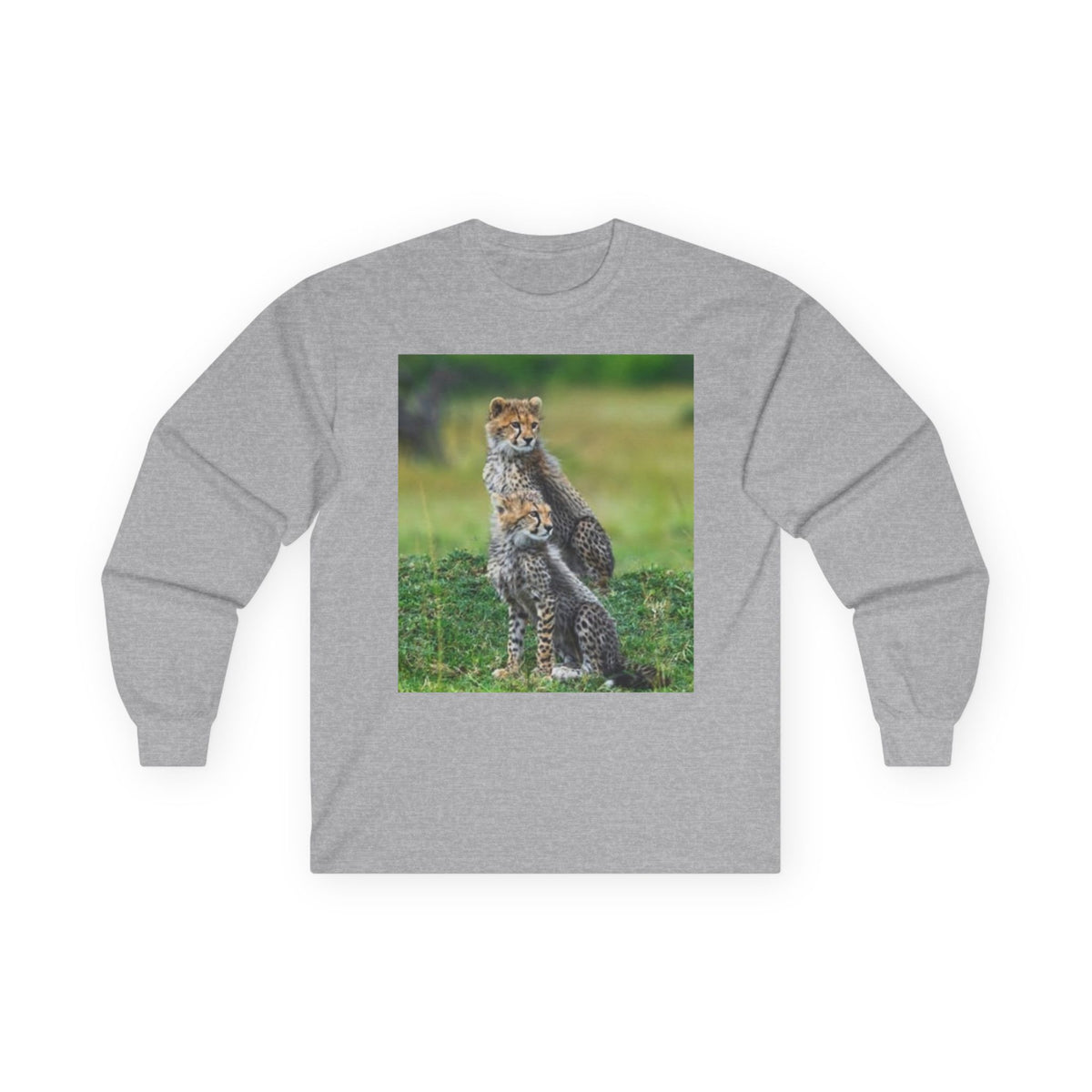 Cheetah Cubs Photo Long Sleeve Tee