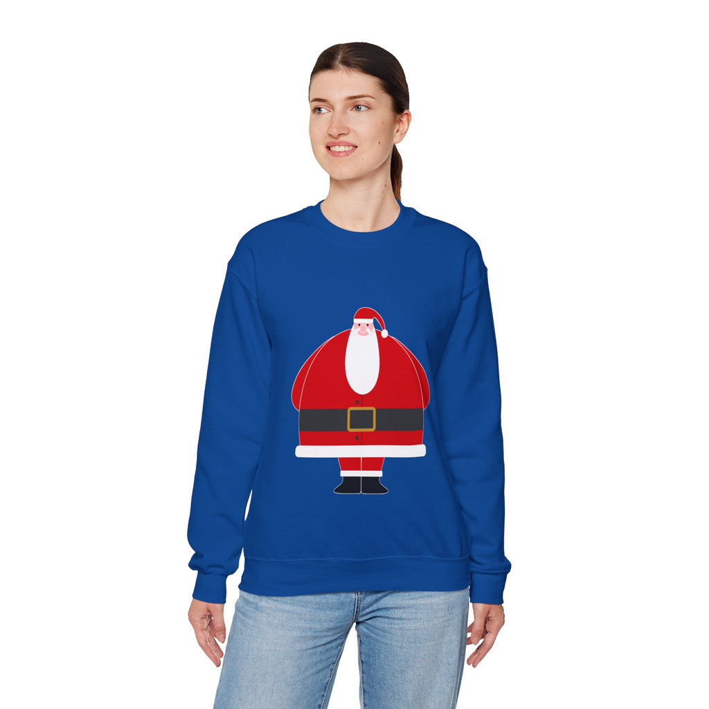 Santa Graphic Sweatshirt — Cute Holiday Christmas Crewneck