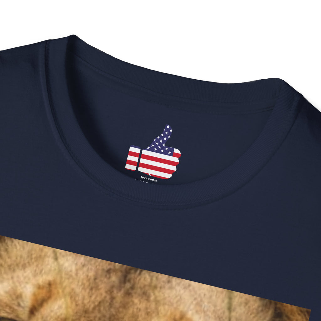 Lion Portrait T‑Shirt — Majestic Lion Face & Pride Photo Tee