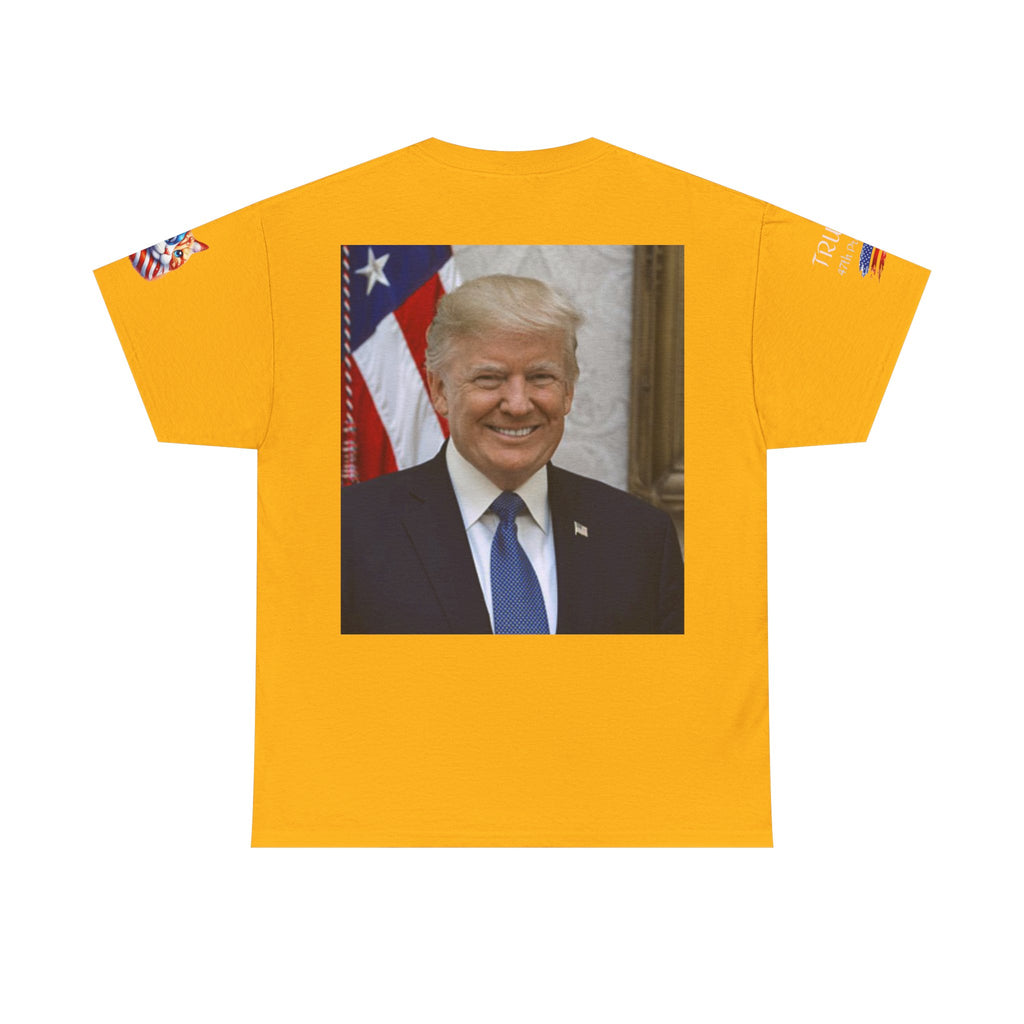 T-shirt patriotique Donald J TRUMP — Poing patriotique drapeau américain