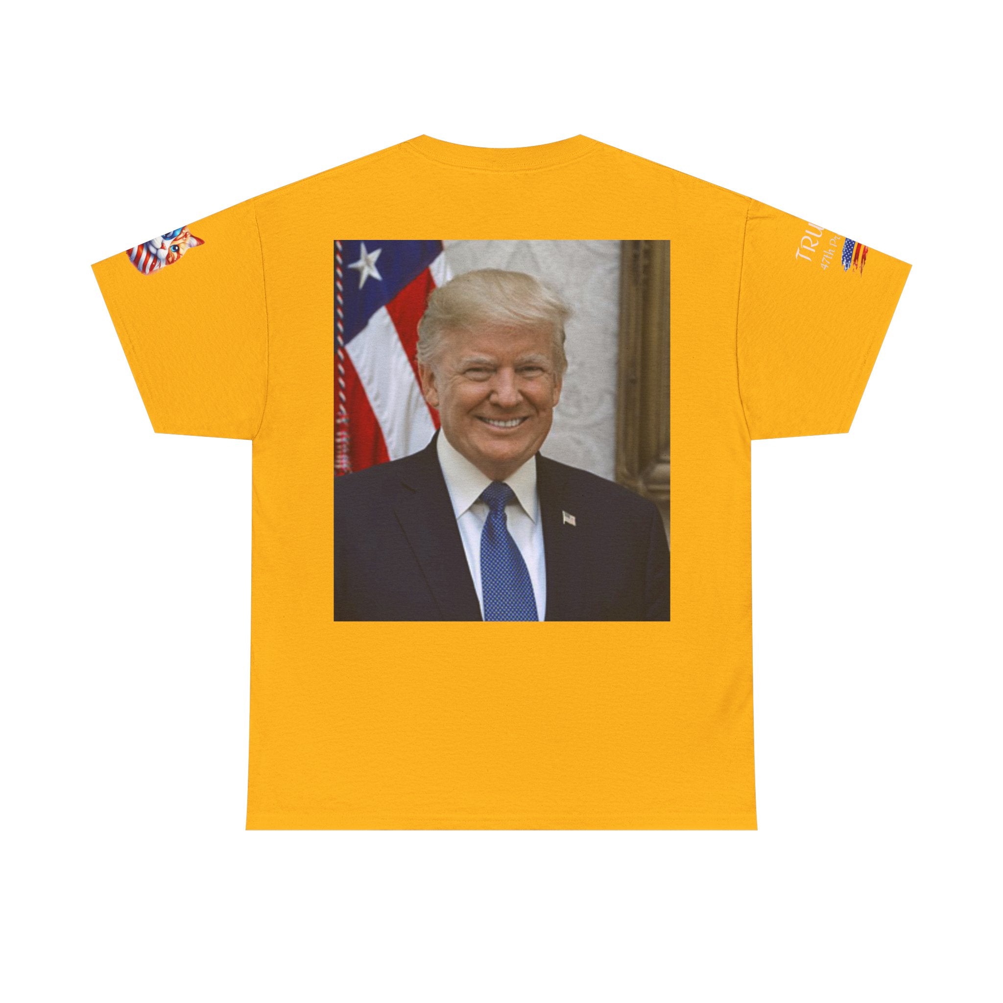 T-shirt patriotique Donald J TRUMP — Poing patriotique drapeau américain