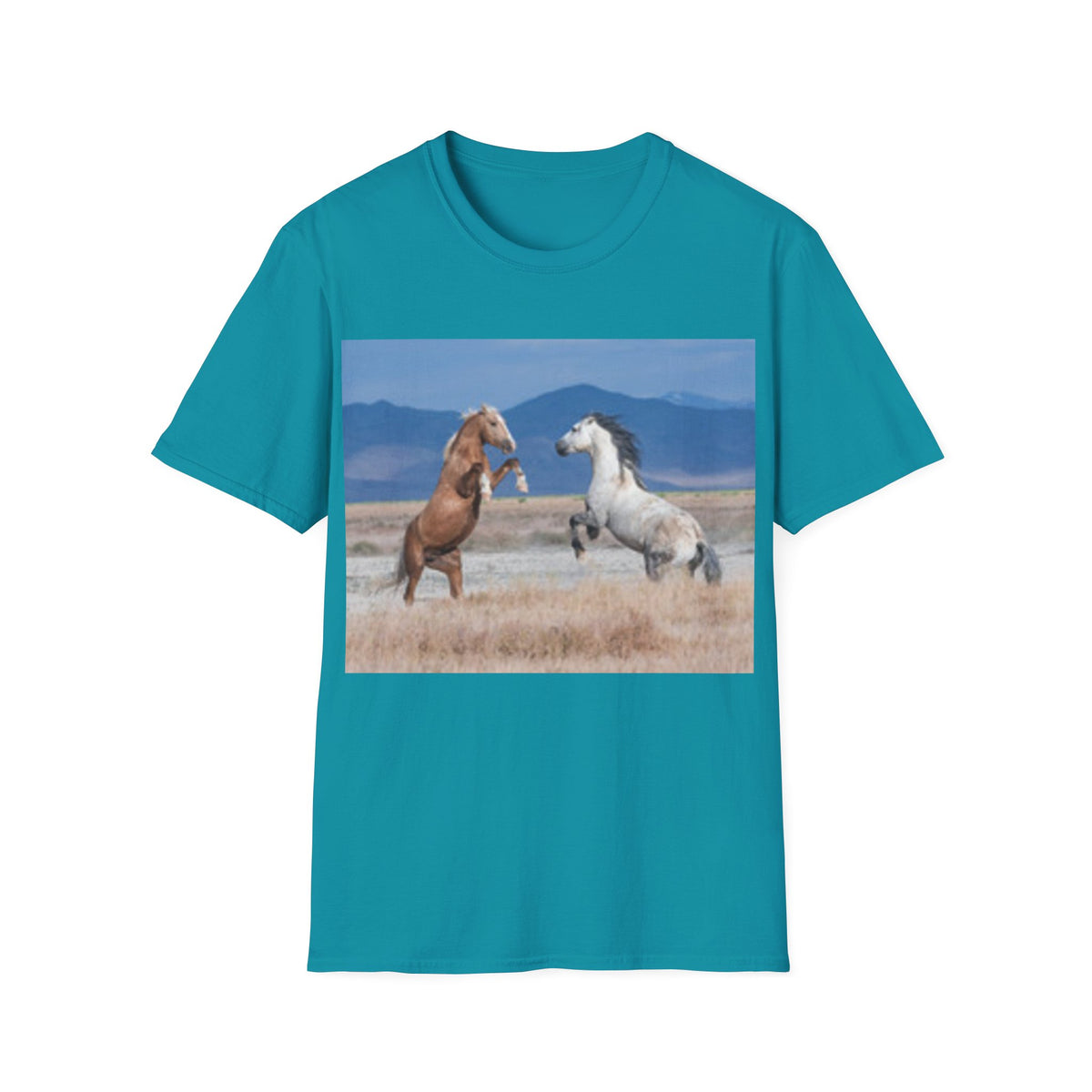 Wild Horses T-Shirt — Bucking Mustang Photo Tee