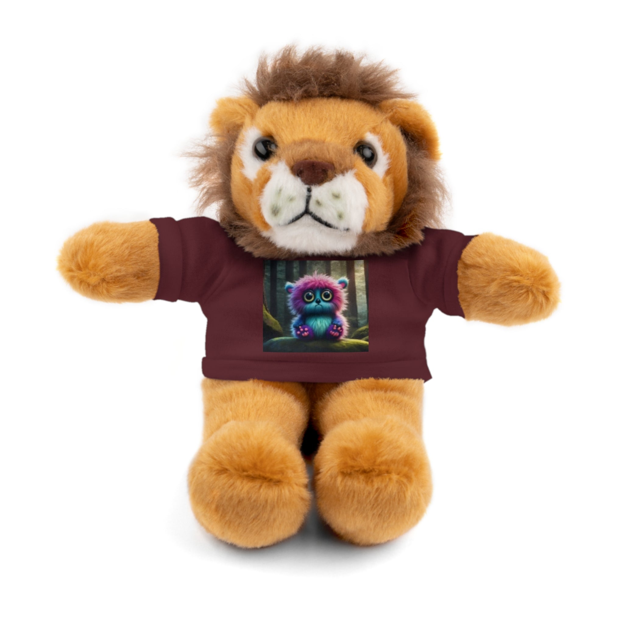 Brown Plush Teddy Bear with Cute Coffee Mug Tee - Gift for Kids & Coffee Lovers