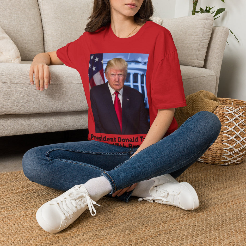 Camiseta del presidente Donald J TRUMP — Camiseta con la bandera patriótica
