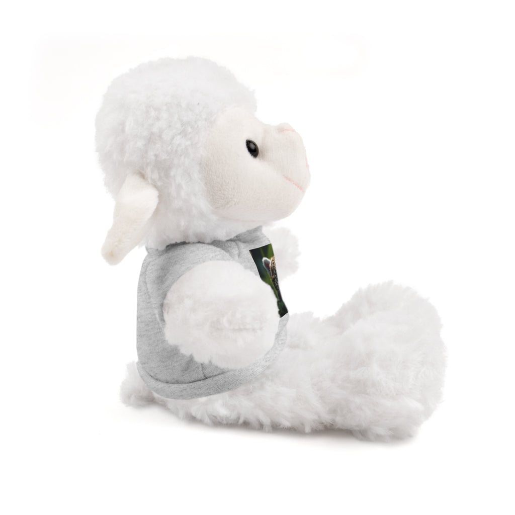 Plush Teddy Bear with Leopard Cub Tee — Cute Animal Gift for Kids & Wildlife Lovers