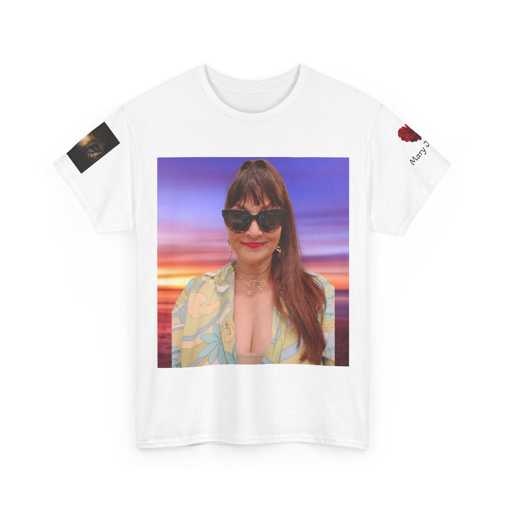 Mary Jordan  T-shirt— Retro Sunset Graphic T-Shirt