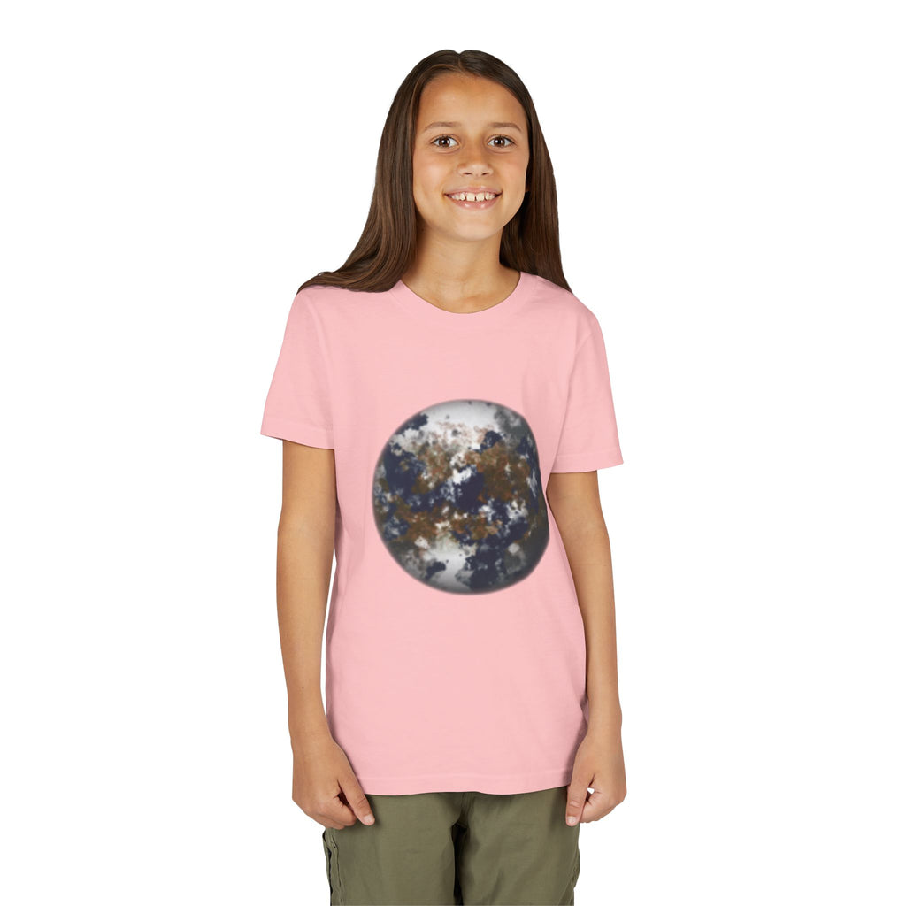 Youth Tee — Earth Globe Planet & Earth Facts  Design Kids' Short Sleeve Shirt