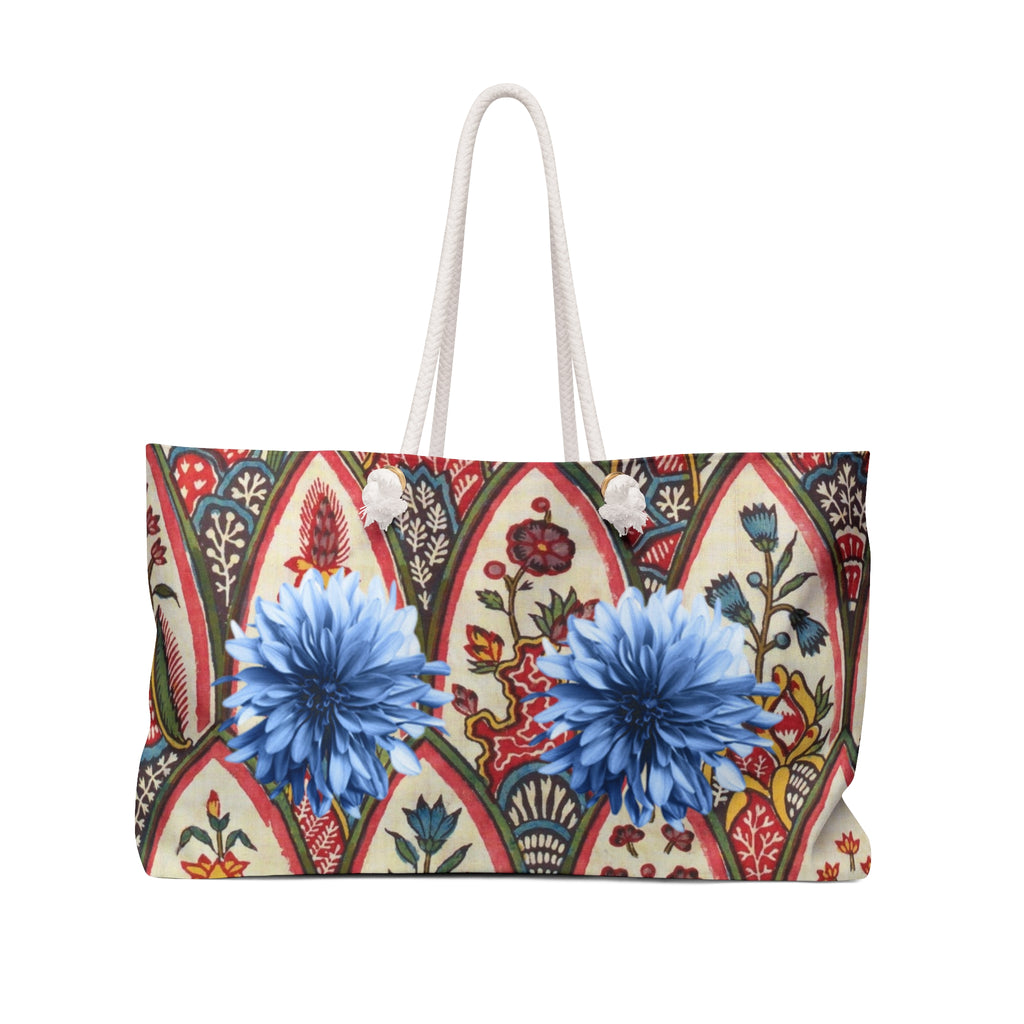 Bohemian Floral Weekender Bag — Colorful Paisley Travel Tote
