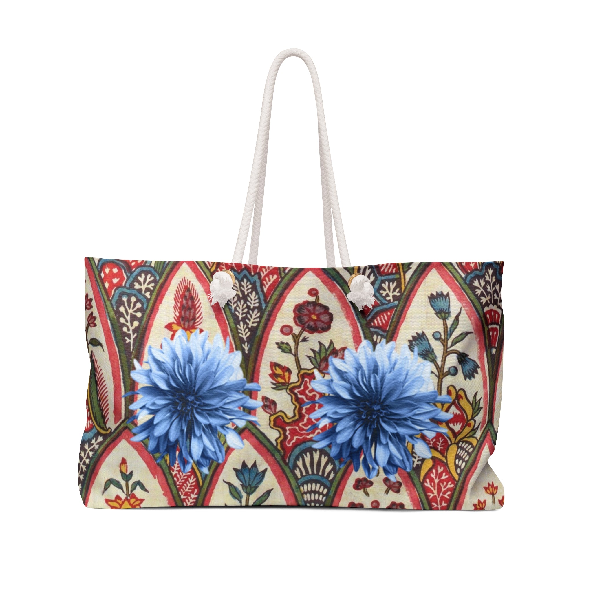 Bohemian Floral Weekender Bag — Colorful Paisley Travel Tote