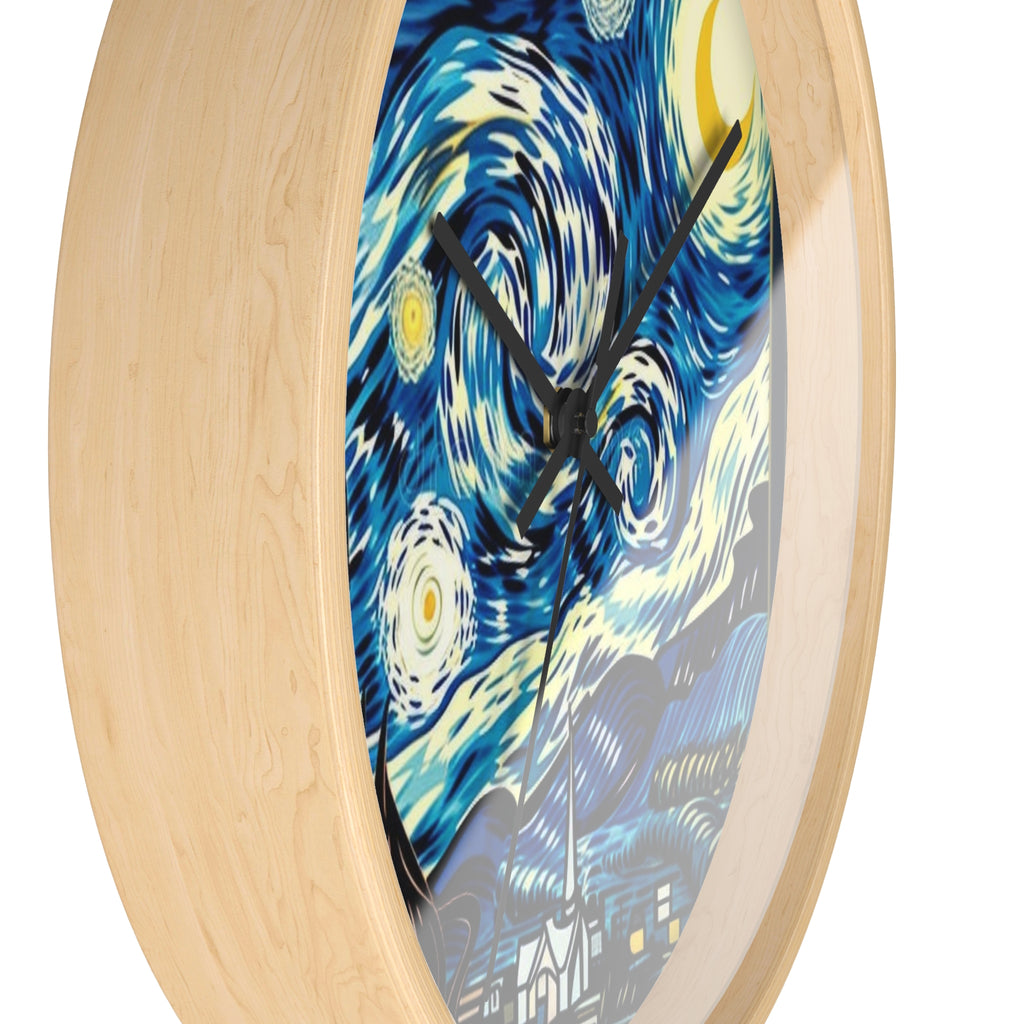 Starry Night Wall Clock — Van Gogh Style Decorative Clock