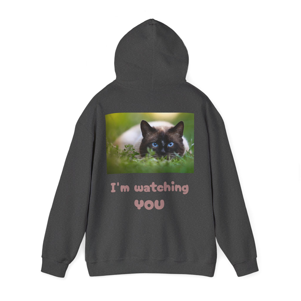 Siamese Cat Photo Hoodie – Blue-Eyed Cat Graphic Sweatshirt